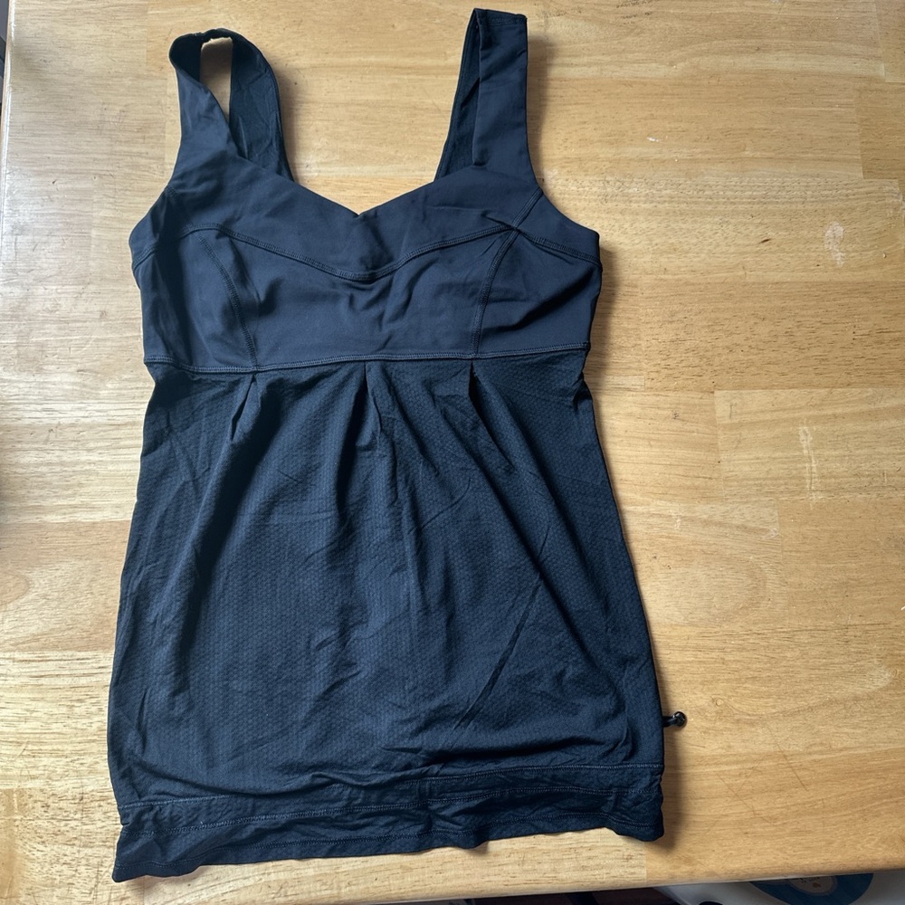 lululemon athletica Black Tank Top- Excellent Condition